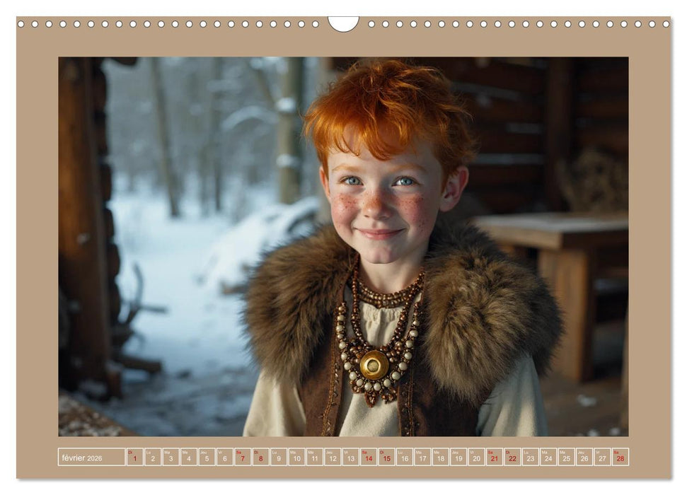Petits Vikings (CALVENDO Calendrier mensuel 2026)