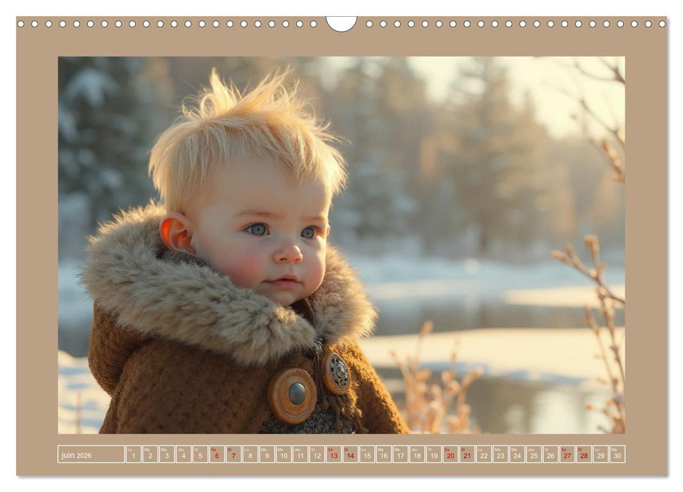 Petits Vikings (CALVENDO Calendrier mensuel 2026)