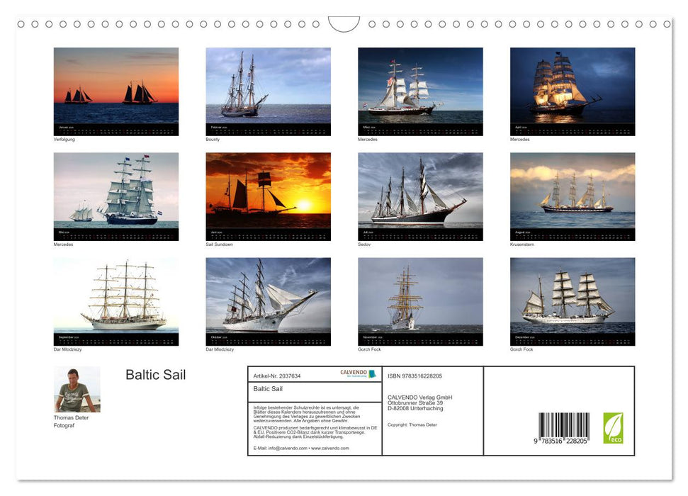 Baltic Sail (CALVENDO Wandkalender 2026)