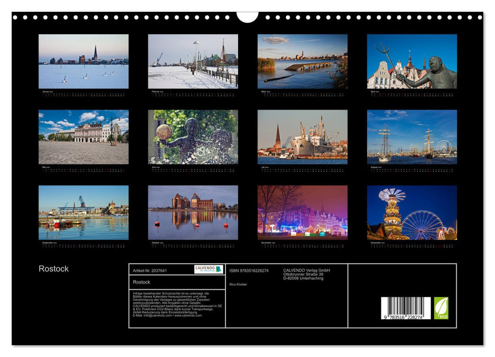 Rostock (CALVENDO Wandkalender 2026)