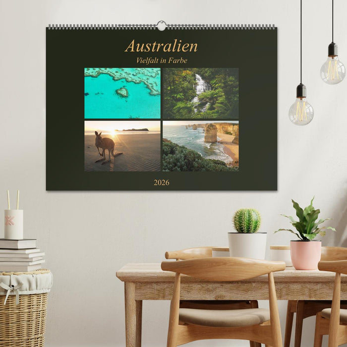 Australien - Farbige Vielfalt (CALVENDO Wandkalender 2026)