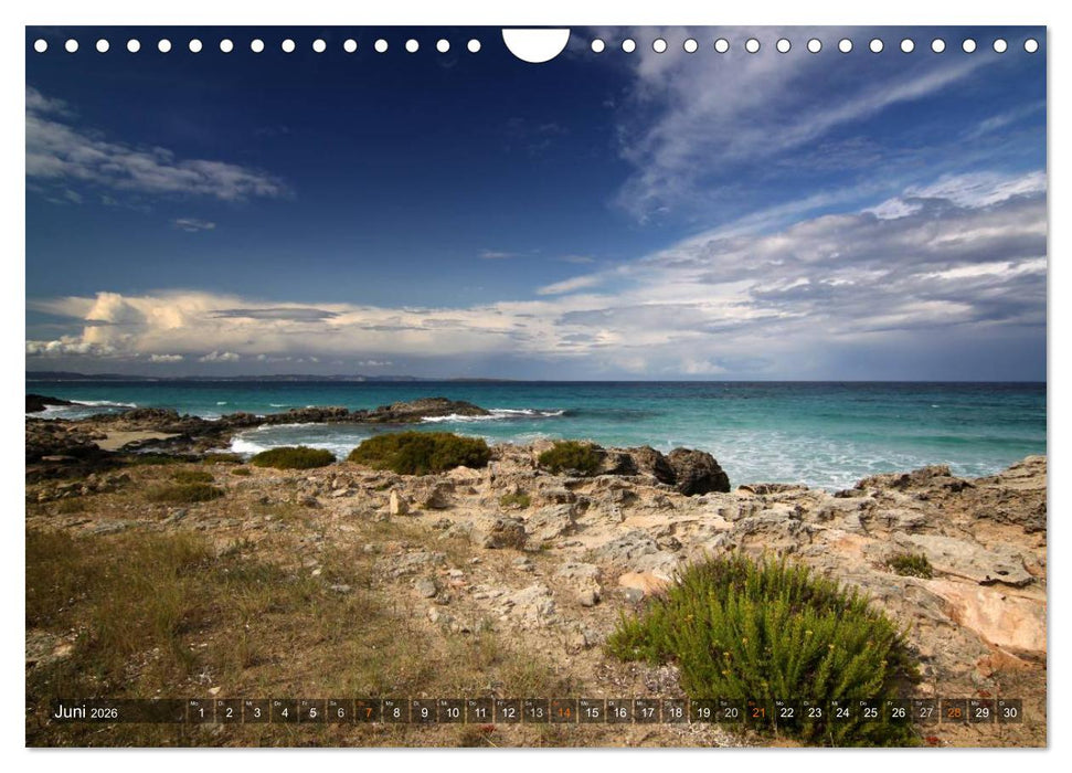 Formentera - Karibik im Mittelmeer (CALVENDO Wandkalender 2026)