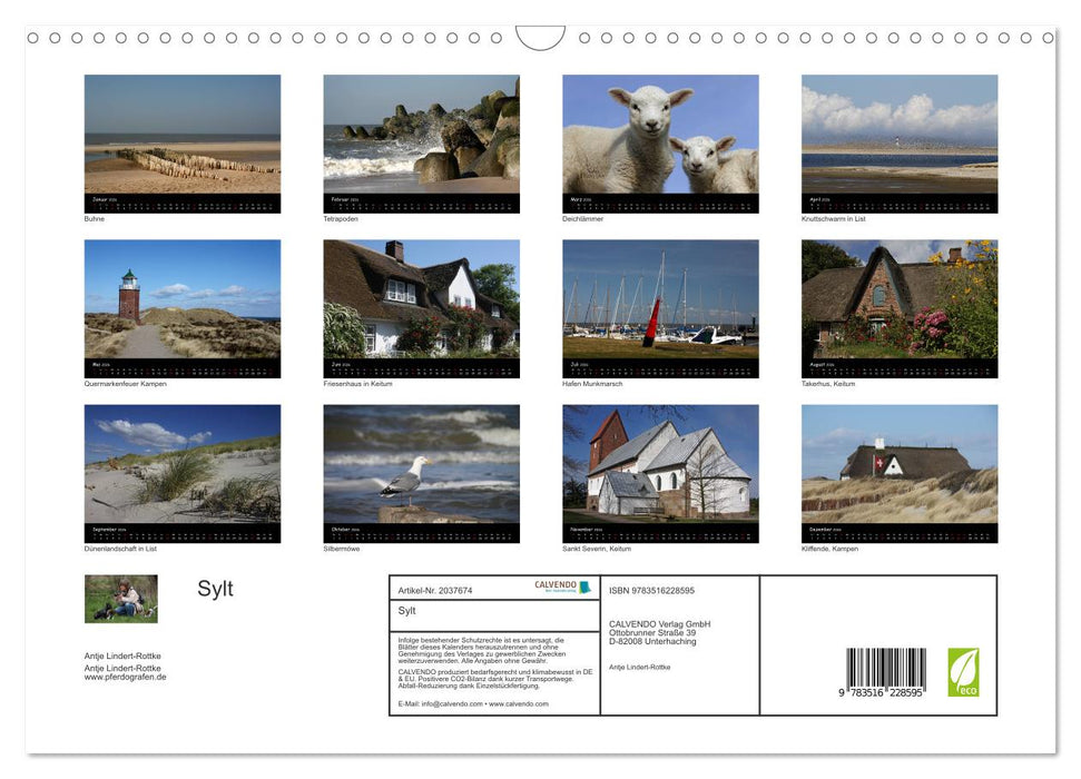 Sylt (CALVENDO Wandkalender 2026)