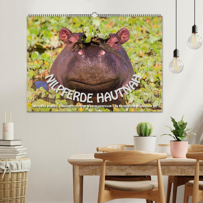 Emotionale Momente: Nilpferde hautnah (CALVENDO Wandkalender 2026)