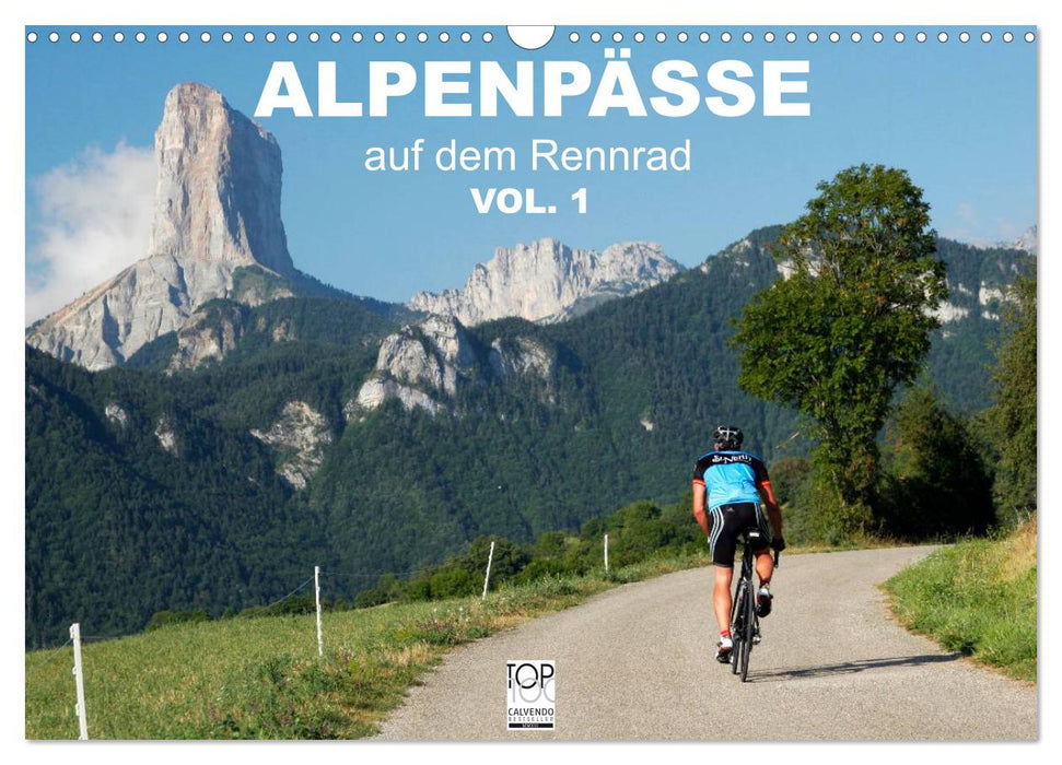 Alpenpässe auf dem Rennrad Vol. 1 (CALVENDO Wandkalender 2026)