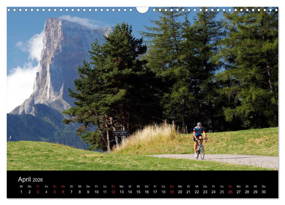 Alpenpässe auf dem Rennrad Vol. 1 (CALVENDO Wandkalender 2026)