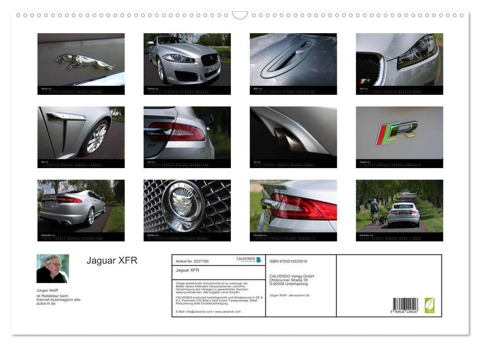 Jaguar XFR (CALVENDO Wandkalender 2026)