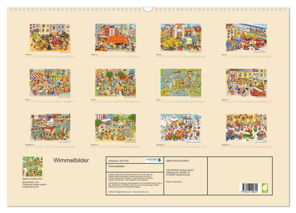 Wimmelbilder (CALVENDO Wandkalender 2026)