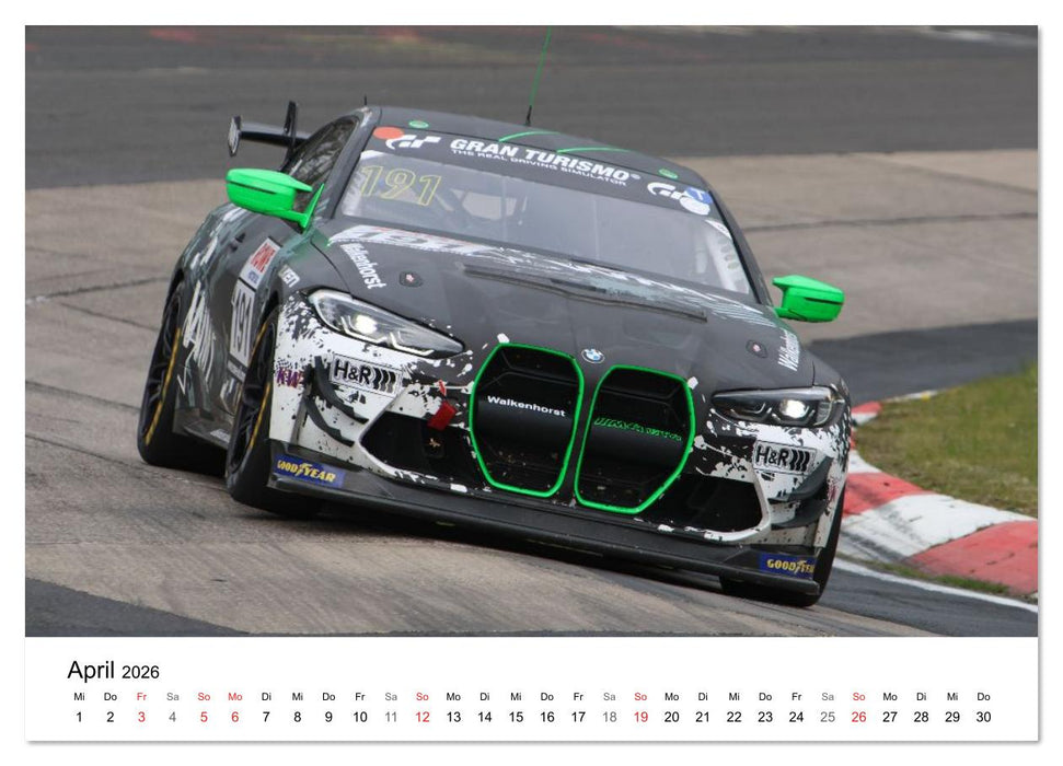 VLN Langstrecken Meisterschaft (CALVENDO Wandkalender 2026)