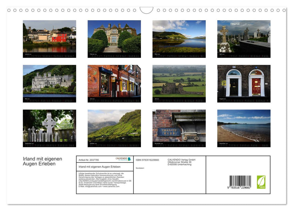 Irland mit eigenen Augen Erleben (CALVENDO Wandkalender 2026)