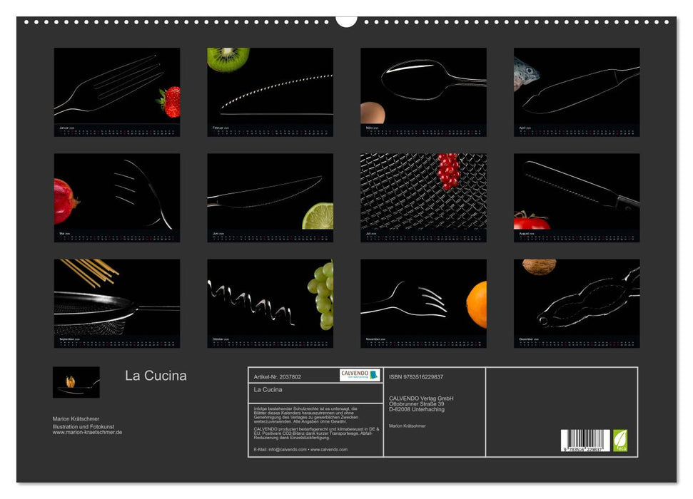 La Cucina (CALVENDO Wandkalender 2026)