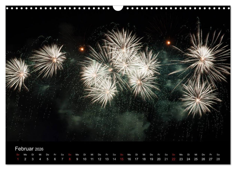 Feuerwerk (CALVENDO Wandkalender 2026)