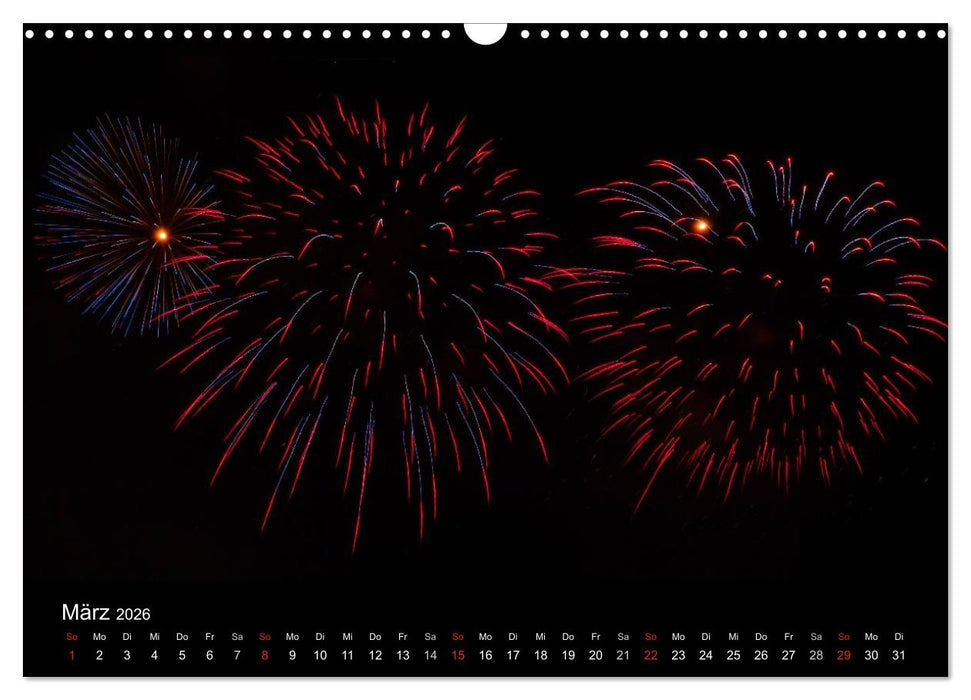 Feuerwerk (CALVENDO Wandkalender 2026)
