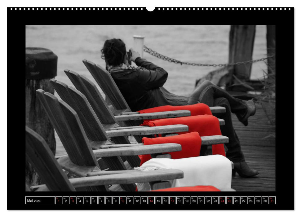 Schwarz-Weiß-Rot (CALVENDO Wandkalender 2026)