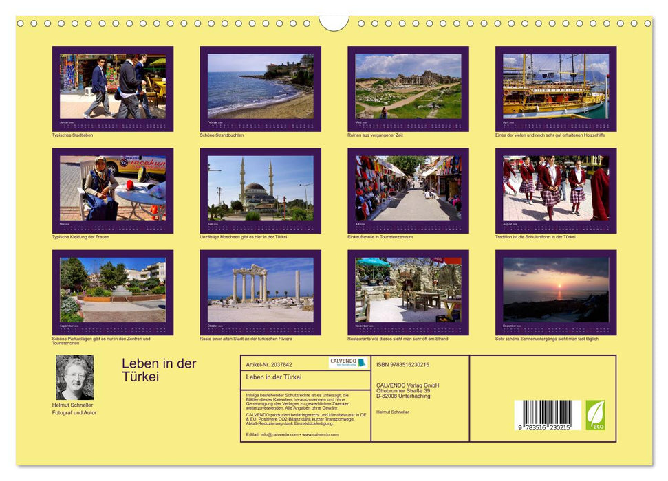 Leben in der Türkei (CALVENDO Wandkalender 2026)