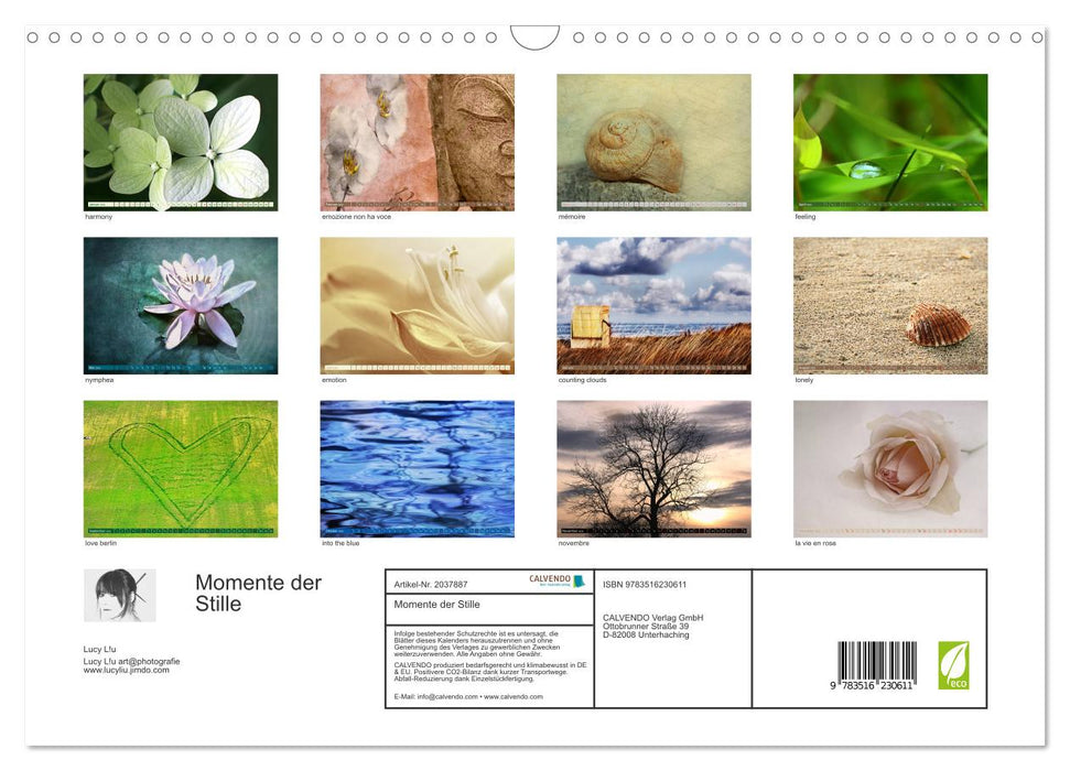 Momente der Stille (CALVENDO Wandkalender 2026)