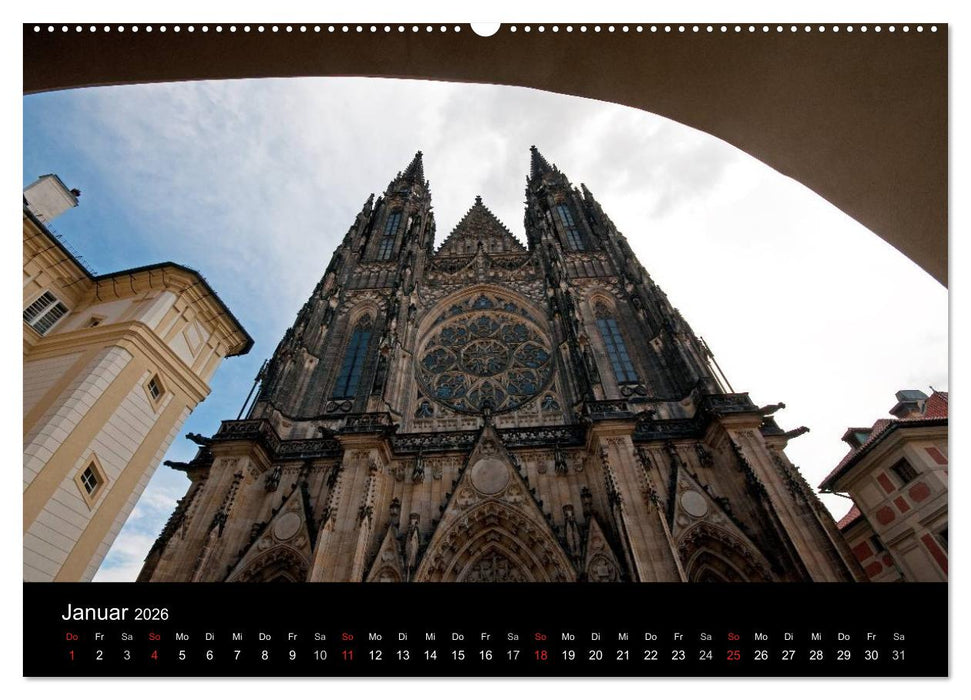 Prager Ansichten (CALVENDO Wandkalender 2026)