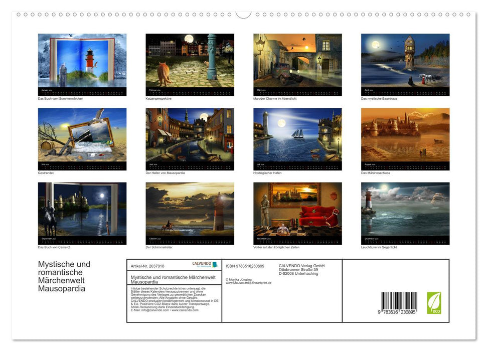 Mystische und romantische Märchenwelt Mausopardia (CALVENDO Premium Wandkalender 2026)
