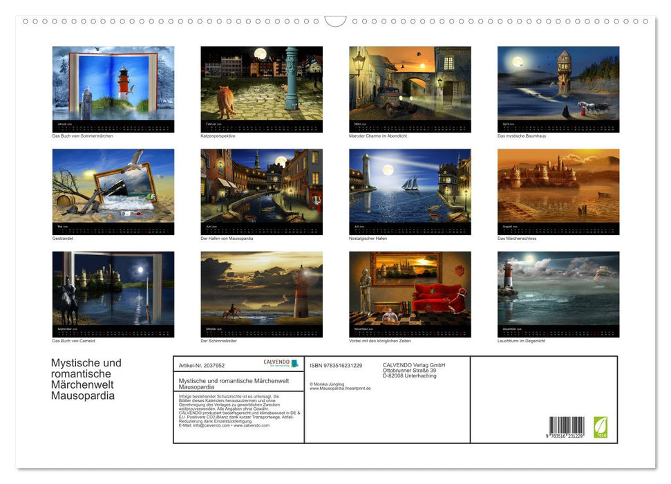 Mystische und romantische Märchenwelt Mausopardia (CALVENDO Wandkalender 2026)