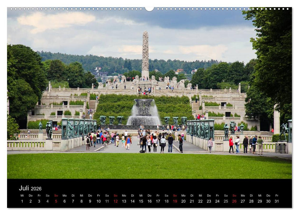 Oslo (CALVENDO Premium Wandkalender 2026)