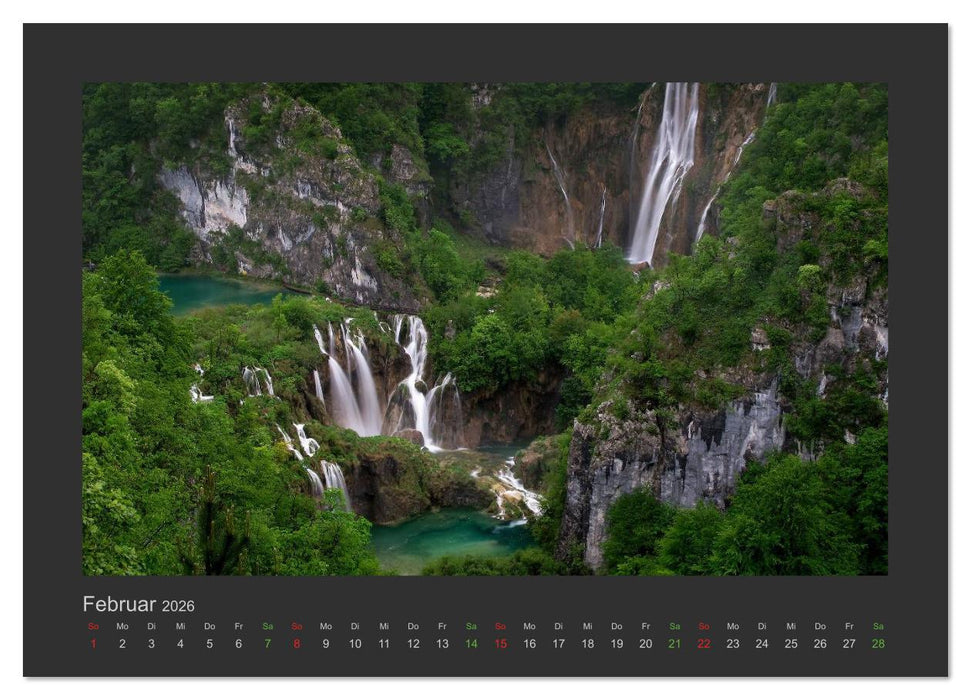 FALLENDE WASSER (CALVENDO Wandkalender 2026)