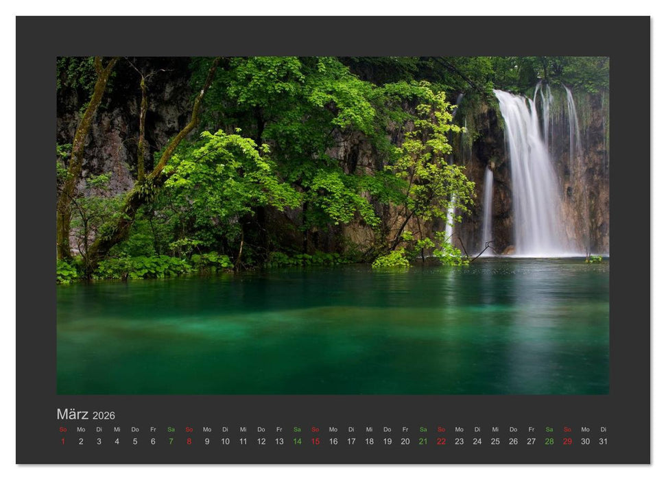 FALLENDE WASSER (CALVENDO Wandkalender 2026)