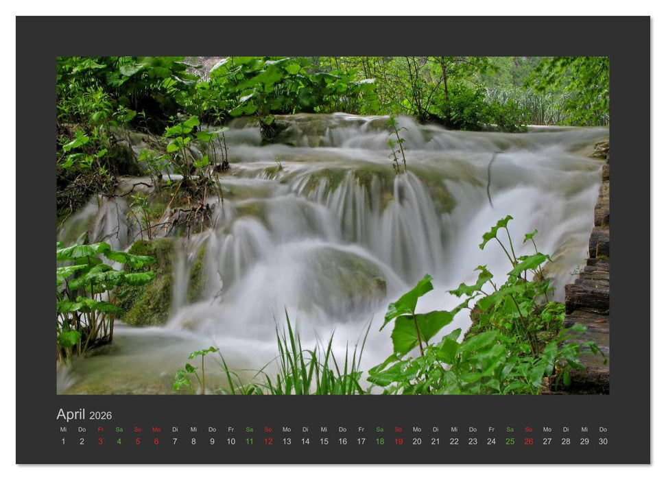 FALLENDE WASSER (CALVENDO Wandkalender 2026)