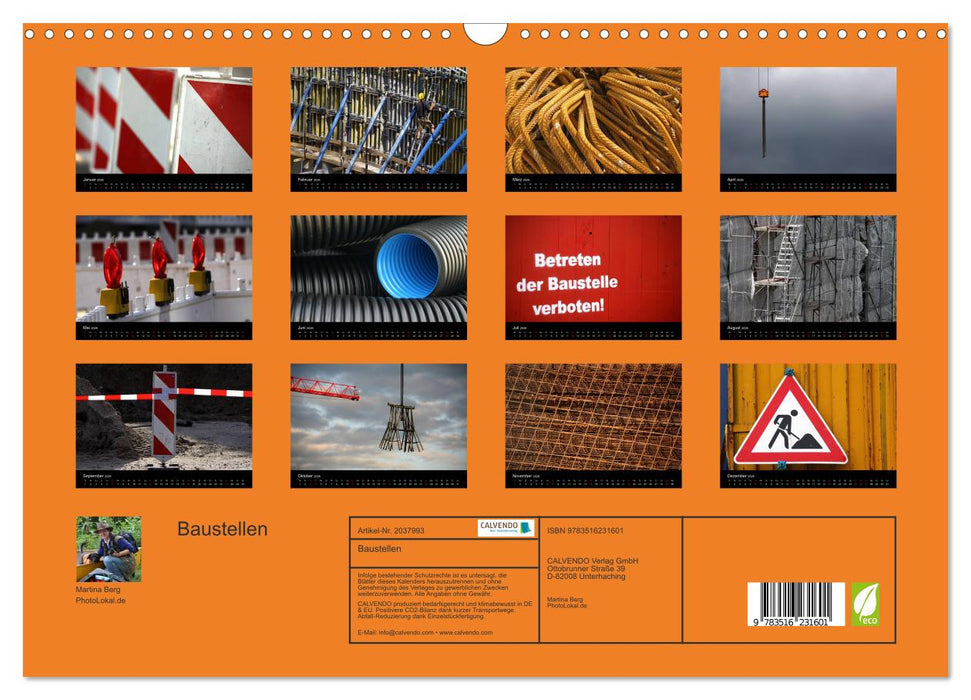 Baustellen (CALVENDO Wandkalender 2026)
