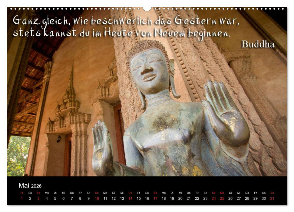 Buddhistische Weisheiten (CALVENDO Wandkalender 2026)