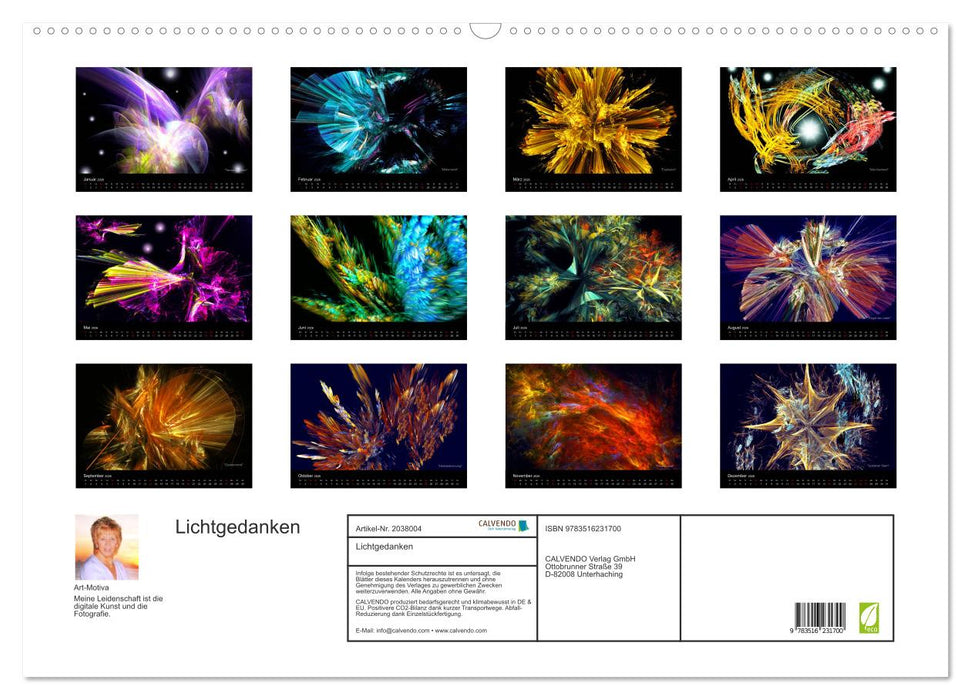 Lichtgedanken (CALVENDO Wandkalender 2026)