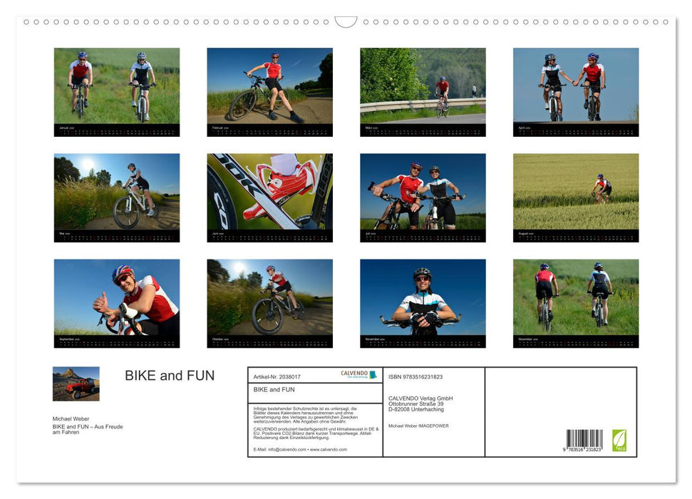 BIKE and FUN (CALVENDO Wandkalender 2026)