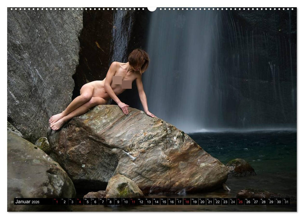 Aktfotografie auf Stein und Felsen (CALVENDO Premium Wandkalender 2026)