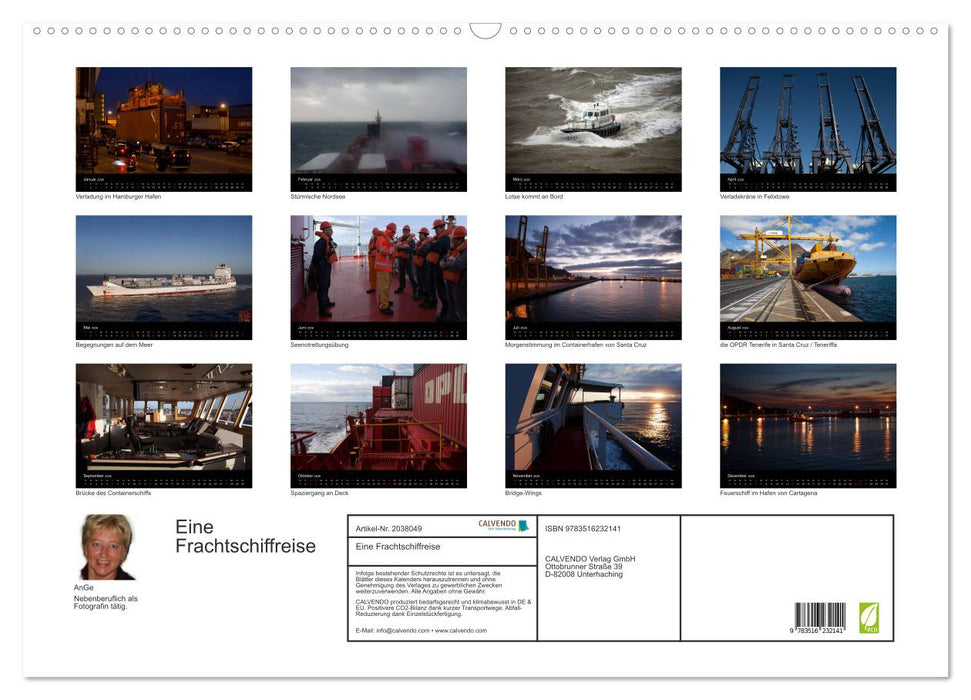 Eine Frachtschiffreise (CALVENDO Wandkalender 2026)