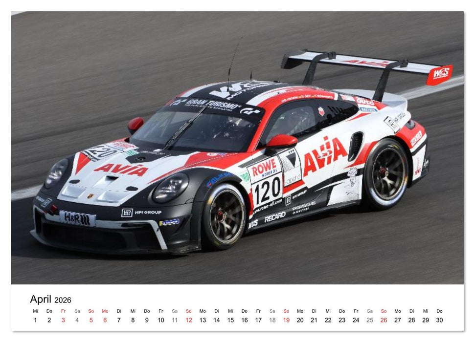 Motorsport aus Zuffenhausen (CALVENDO Premium Wandkalender 2026)