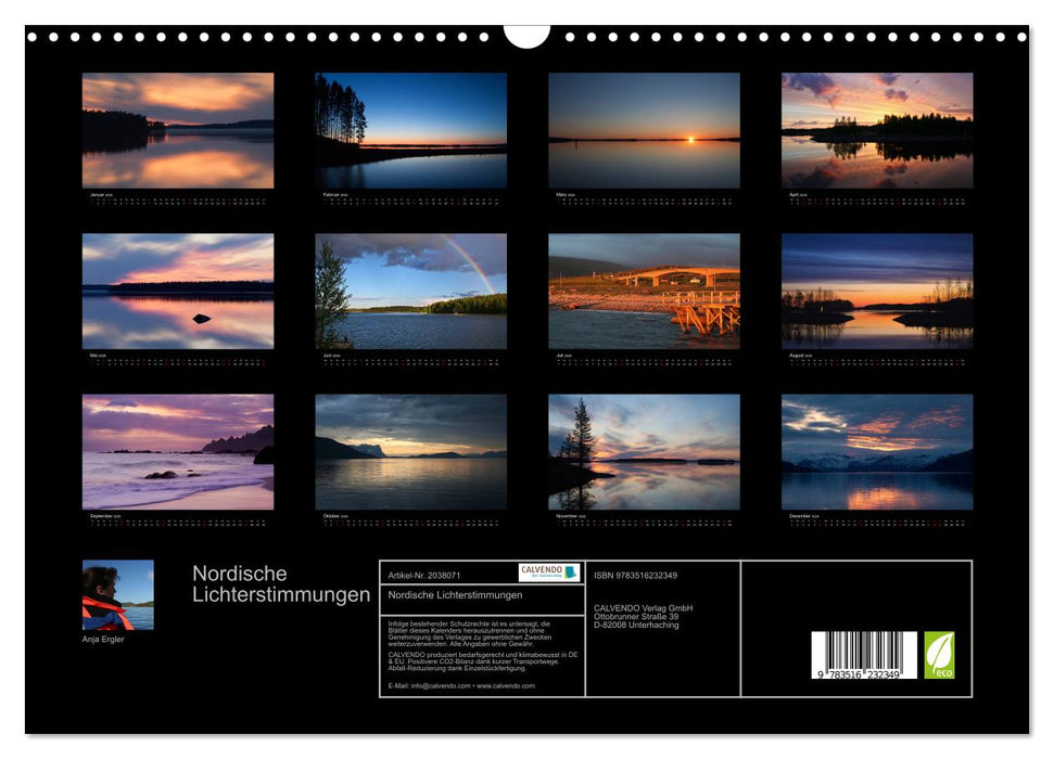 Nordische Lichterstimmungen (CALVENDO Wandkalender 2026)