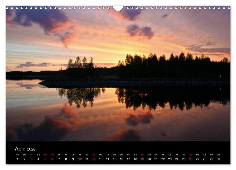 Nordische Lichterstimmungen (CALVENDO Wandkalender 2026)