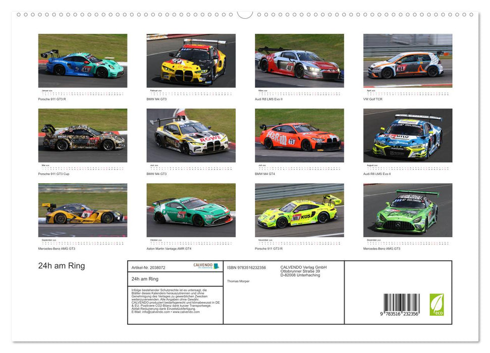 24h am Ring (CALVENDO Premium Wandkalender 2026)