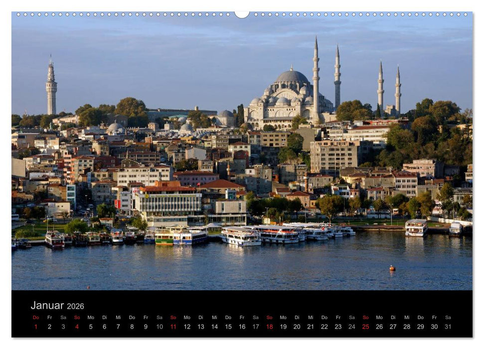 Istanbul Highlights (CALVENDO Premium Wandkalender 2026)