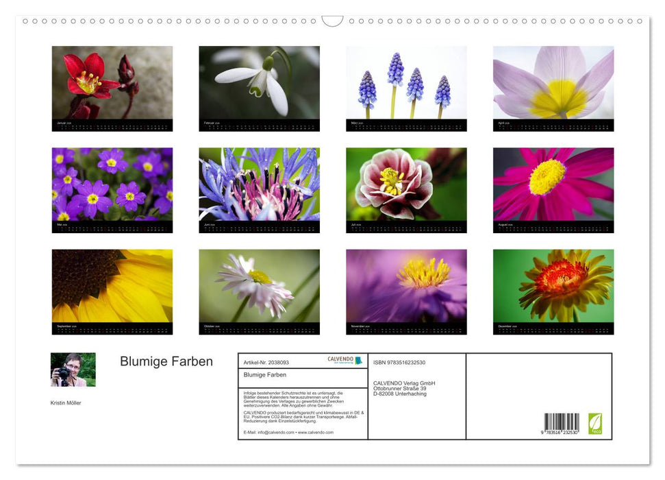 Blumige Farben (CALVENDO Wandkalender 2026)