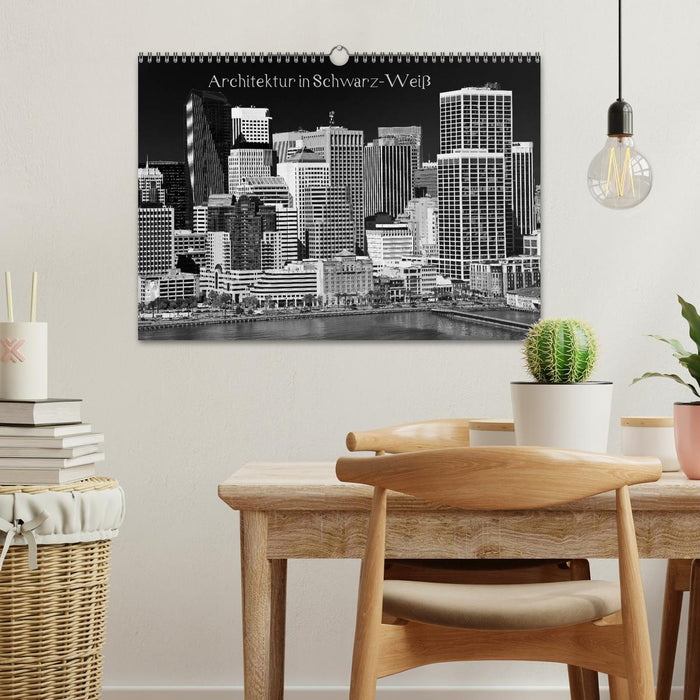 Architektur in Schwarz-Weiß (CALVENDO Wandkalender 2026)