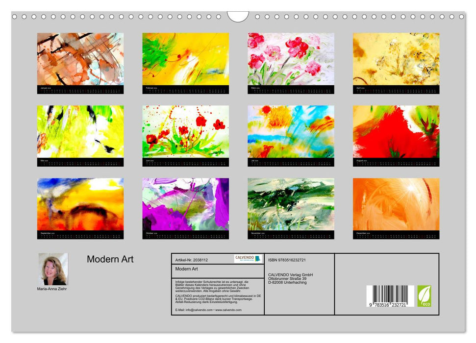 Modern Art (CALVENDO Wandkalender 2026)