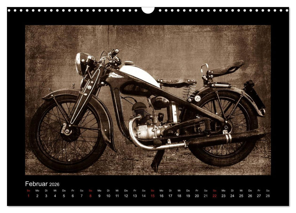 Motorrad Oldtimer (CALVENDO Wandkalender 2026)