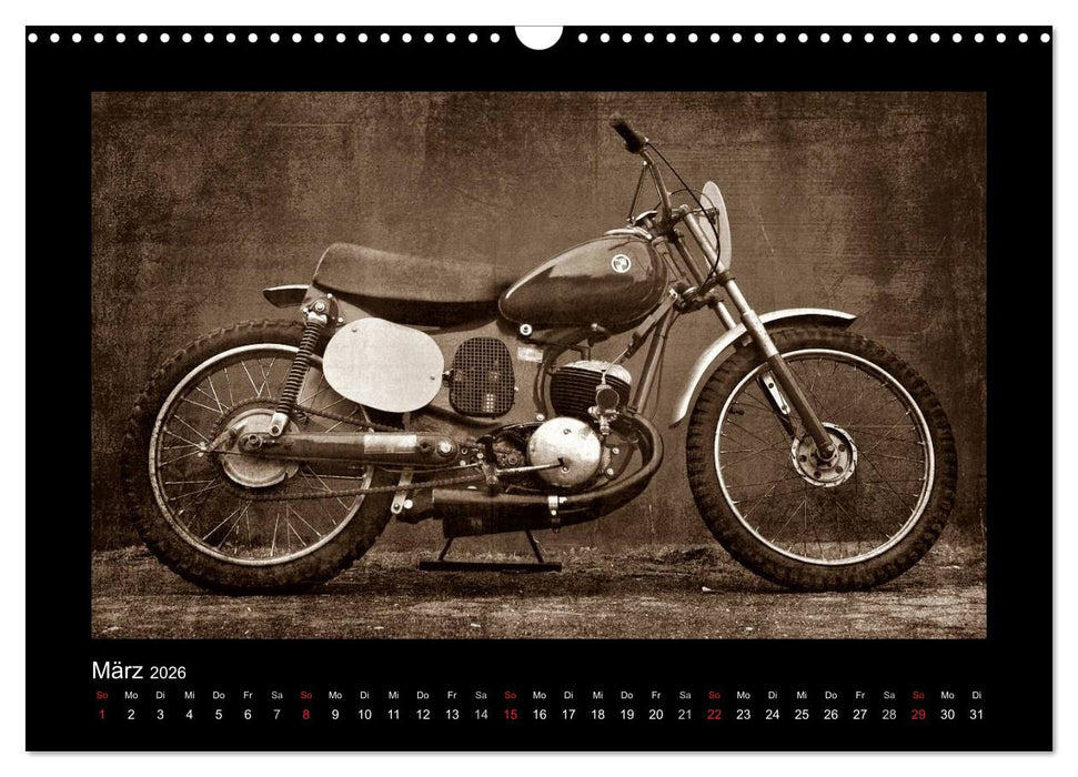 Motorrad Oldtimer (CALVENDO Wandkalender 2026)