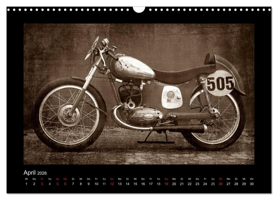 Motorrad Oldtimer (CALVENDO Wandkalender 2026)