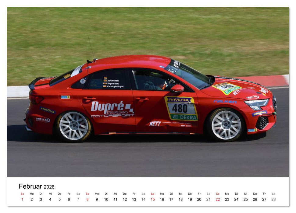 Die Vier Ringe im Motorsport (CALVENDO Wandkalender 2026)