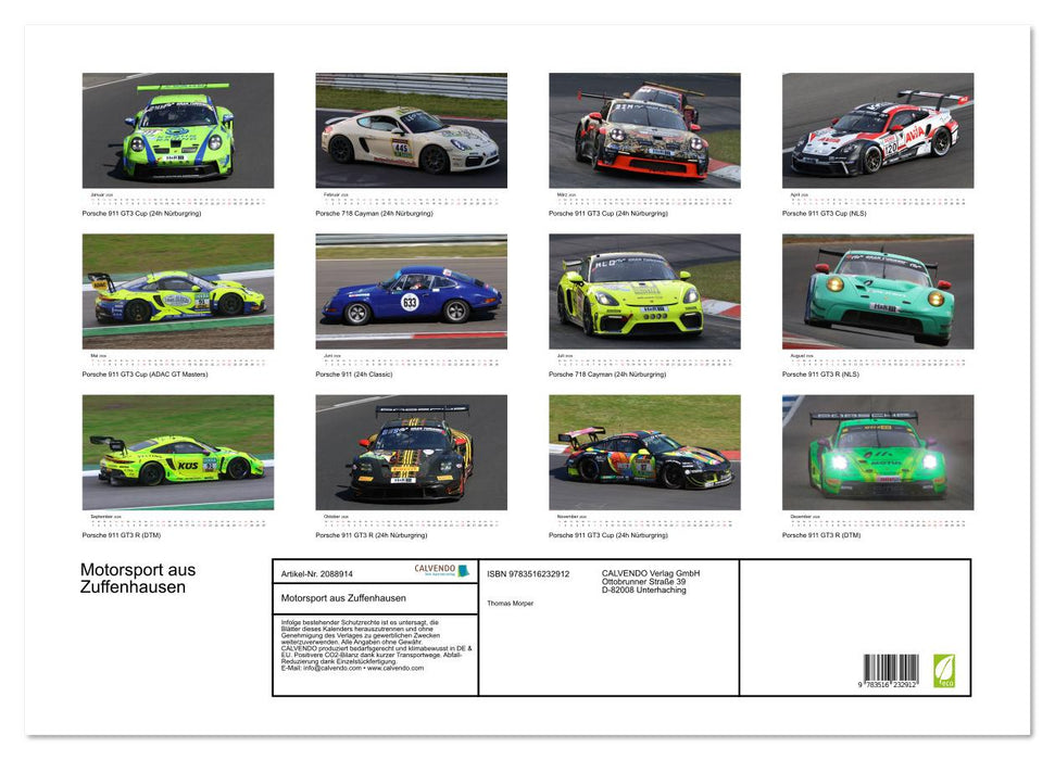 Motorsport aus Zuffenhausen (CALVENDO Wandkalender 2026)