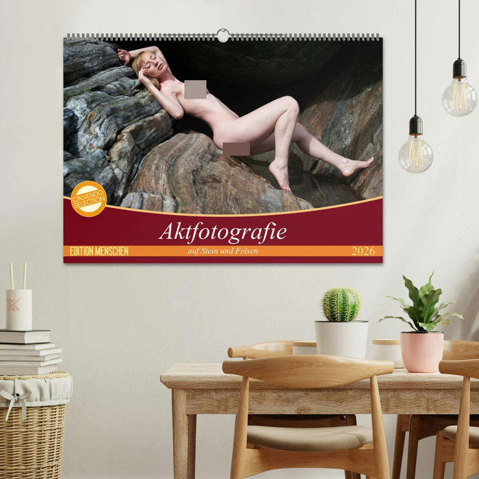 Aktfotografie auf Stein und Felsen (CALVENDO Wandkalender 2026)