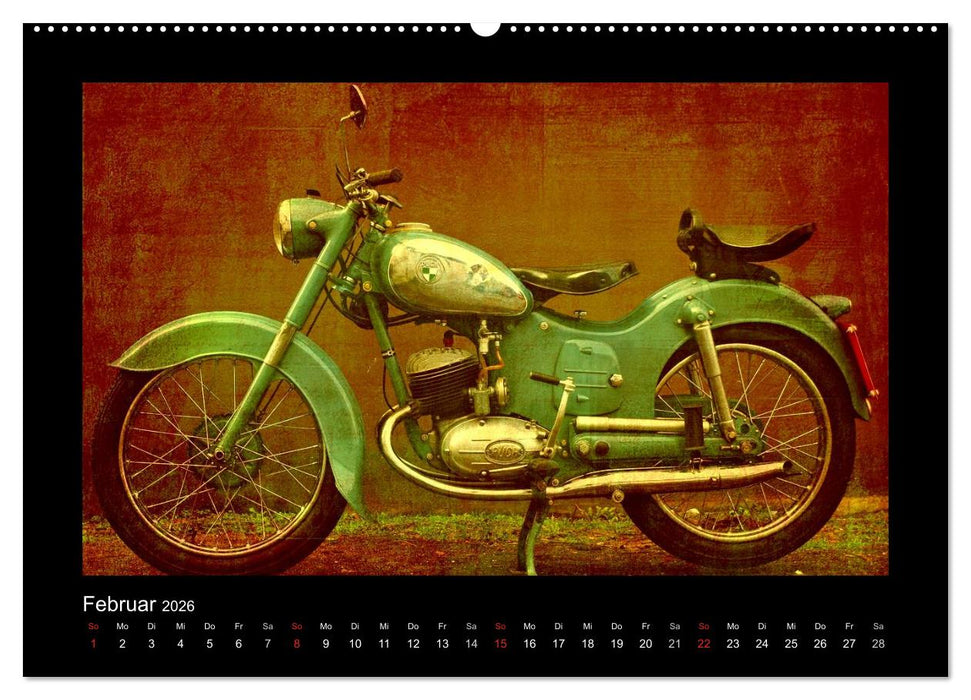 Motorrad Oldtimer (CALVENDO Wandkalender 2026)