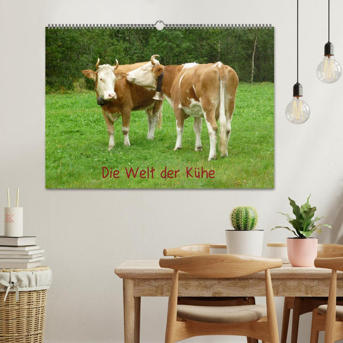 Die Welt der Kühe (CALVENDO Wandkalender 2026)