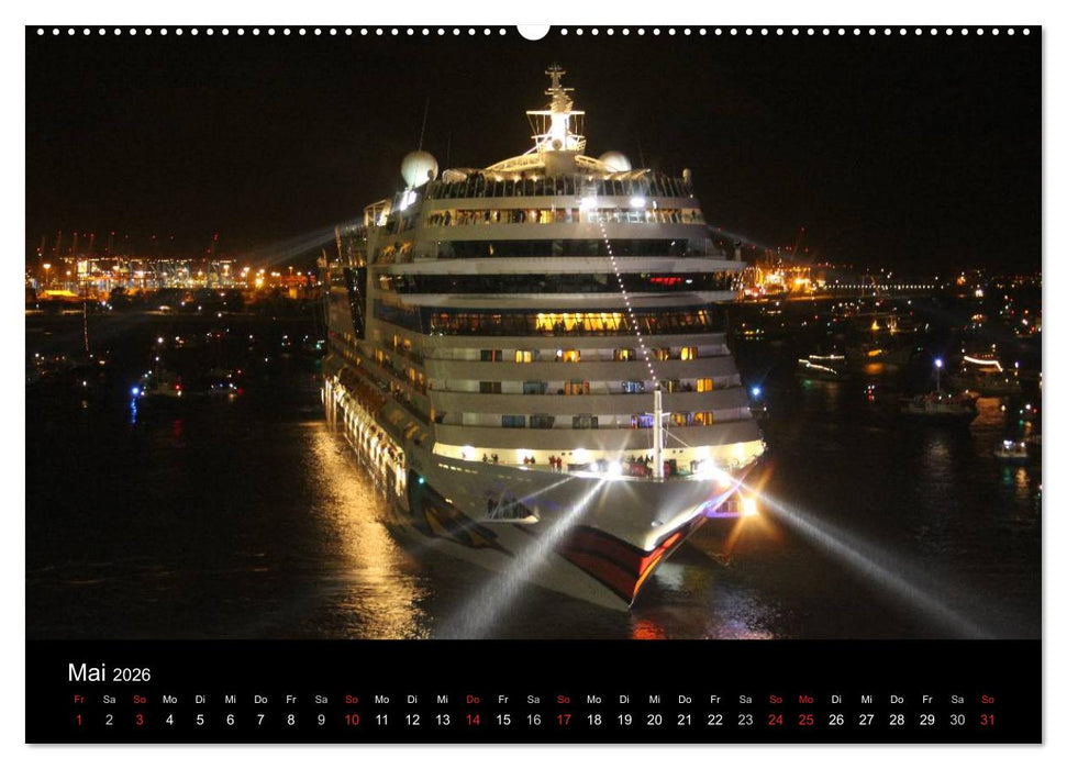 Kreuzfahrtschiffe in Europa (CALVENDO Wandkalender 2026)